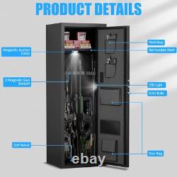 52'' Digital Unassembled Gun Safe for 6-8 Rifle, with Gun Rack & Removable Shelf