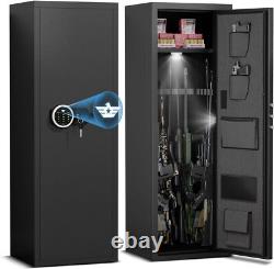 52'' Digital Unassembled Gun Safe for 6-8 Rifle, with Gun Rack & Removable Shelf