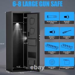 52'' Digital Unassembled Gun Safe for 6-8 Rifle, with Gun Rack & Removable Shelf