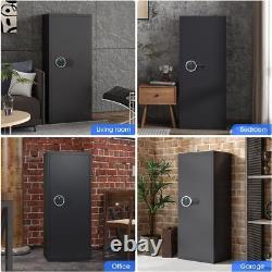 52'' Digital Unassembled Gun Safe for 6-8 Rifle, with Gun Rack & Removable Shelf