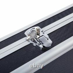 53 Aluminum Framed Locking Gun Pistol HandGun Lock Box Hard Storage Carry Case