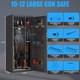 53'' Digital Unassembled Gun Safe For 10-14 Rifle & Pistol, With Adjustable Shelf