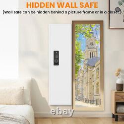 53 Hidden In Wall Gun Safe Long Gun Safe Quick Access Rifle Gun Safe Off-white