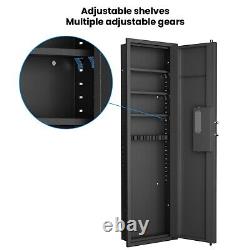 53 Hidden In Wall Gun Safe Quick Access Rifle Cabinets With Touch Screen Panel