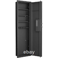 53 Hidden In Wall Gun Safe Quick Access Rifle Cabinets With Touch Screen Panel