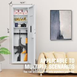 53 Hidden Wall Gun Safe, In-Wall Rifles Adjustable Shelves Passwod/Fingerprint