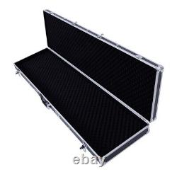 53 Portable Aluminum Rifle Gun Hard Case Locking Long Gun Handgun Storage Box