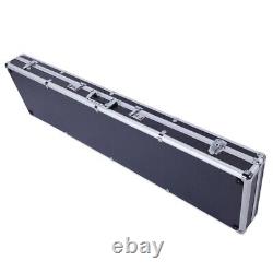 53 Portable Aluminum Rifle Gun Hard Case Locking Long Gun Handgun Storage Box