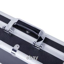 53 Portable Aluminum Rifle Gun Hard Case Locking Long Gun Handgun Storage Box