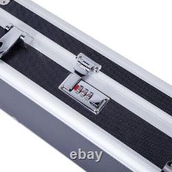 53 Portable Aluminum Rifle Gun Hard Case Locking Long Gun Handgun Storage Box