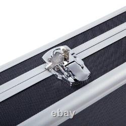 53 Portable Aluminum Rifle Gun Hard Case Locking Long Gun Handgun Storage Box