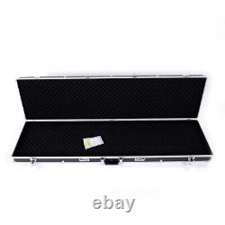 53 Portable Aluminum Rifle Gun Hard Case Locking Long Gun Handgun Storage Box