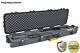 54 Black Gun Case For 2 Double Scoped Rifle Hard Storage With Lock Protect