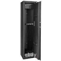 57 5 Gun Rifle Storage Wall Safe Box Security Cabinet Electric Digital Rack US