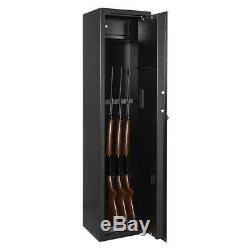 57 Large 5 Gun Rifle Storage Wall Safe Box Security Cabinet Electronic Lock