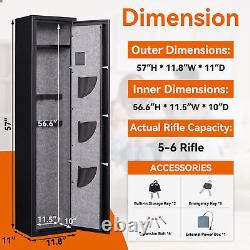 57''Rifle Gun Safe Digital Quick Access Long Gun Safe for Home Rifle and Shotgun