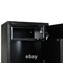 59 3-Directional Dual Lock Key/Keyless 5-Gun Steel Rifle Storage Cabinet Safe