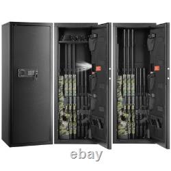6-10 Rifles Gun Safe Rifle Safe with Lock & Digital Keypad Removable Shelf