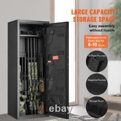 6-10 Rifles Gun Safe Rifle Safe with Lock & Digital Keypad Removable Shelf