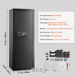 6-10 Rifles Gun Safe Rifle Safe with Lock & Digital Keypad Removable Shelf