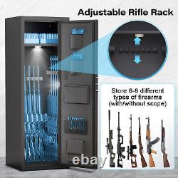 6-8 Gun Safe for Shotguns Large Unassembled Safe for Home Storage of Rifles