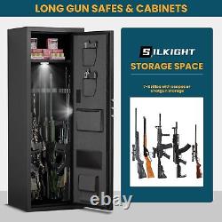 6-8 Rifle Gun Safe for Shotgun, Large Unassembled Gun Safe for Home Rifle Pistol