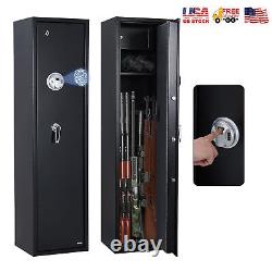 6 Gun Security Cabinet Rifle Safe Storage Digital Locker with Fingerprint unlock