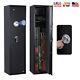 6 Gun Security Cabinet Rifle Safe Storage Digital Locker With Fingerprint Unlock