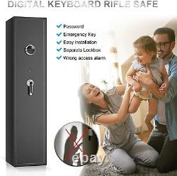 6 Rifle Gun Safe Security Storage Biometric Fingerprint Quick Access Keypad Lock