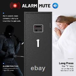 7-8 Biometric Gun Safe Rifle, Large Gun Safes for Home Rifle and Pistols with Up