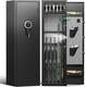 8-12 Rifle Gun Safe For Rifles And Pistol, Gun Cabinet With Digital Keypad & Led
