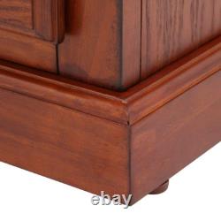8 Gun Cabinet Rifle Shotgun Handgun Ammo Storage Display Lock with Glass Door Wood