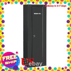 8 Gun Ready to Assemble Locking Security Storage Cabinet Safe, Black