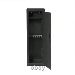 8 Gun Security Cabinet Stack Rifle Safe Storage Locker Shotgun Firearm Black