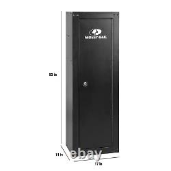 8 Gun Security Cabinet Stack Rifle Safe Storage Locker Shotgun Lock Firearm