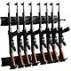 (8 Slot) Gun Rack Wall Mount Metal Shotgun Rack Adjustable Rifle Storage Holder