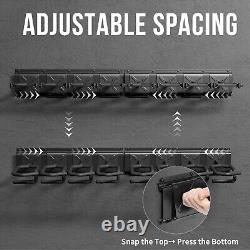 (8 Slot) Gun Rack Wall Mount Metal Shotgun Rack Adjustable Rifle Storage Holder