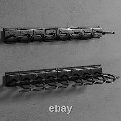 (8 Slot) Gun Rack Wall Mount Metal Shotgun Rack Adjustable Rifle Storage Holder