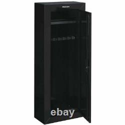 8GUN SECURITY STORAGE CABINET Three Point Locking Safe Black Steel 55