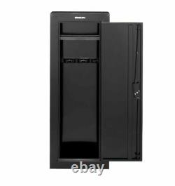 8GUN SECURITY STORAGE CABINET Three Point Locking Safe Black Steel 55