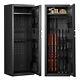 Adjustable Gun Safe Biometric Rifle And Pistol Storage Cabinet With 3 In 1 Lock