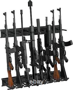 Adjustable Rifle Storage Ho. Gun Rack Wall Mount Metal Shotgun Rack Indoor