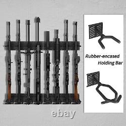 Adjustable Rifle Storage Ho. Gun Rack Wall Mount Metal Shotgun Rack Indoor