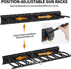 Adjustable Rifle Storage Ho. Gun Rack Wall Mount Metal Shotgun Rack Indoor