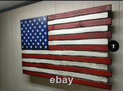 American Flag Concealment Cabinet Secret Hidden Storage Gun Box