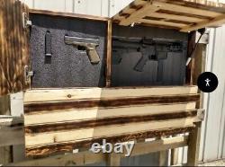 American Flag Concealment Cabinet Secret Hidden Storage Gun Box