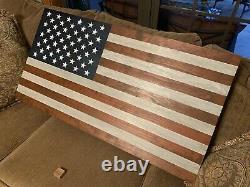 American Flag Concealment Compartment Cabinet Hidden Gun Storage Case With Foam