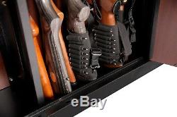 American Furniture 16 Gun Security Cabinet Metal Key Lock Rifle Storage Safe NEW