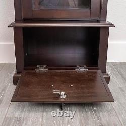 American Furniture 650 Wood Gun Display Cabinet with Tempered Glass Door