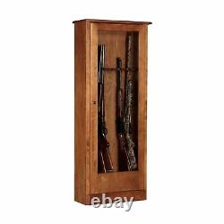 American Furniture Classics 10 Gun Cabinet Storage Tempered Glass Wood 72410 New